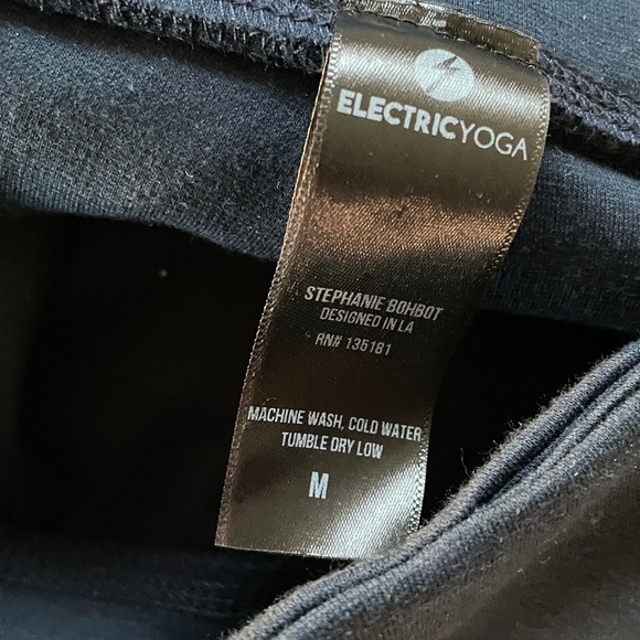 Electric yoga ballerina lace up mesh leggings M - Picture 12 of 13